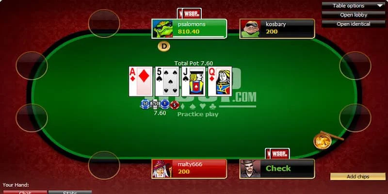 Luật chơi poker 181Bet và các hành động cơ bản